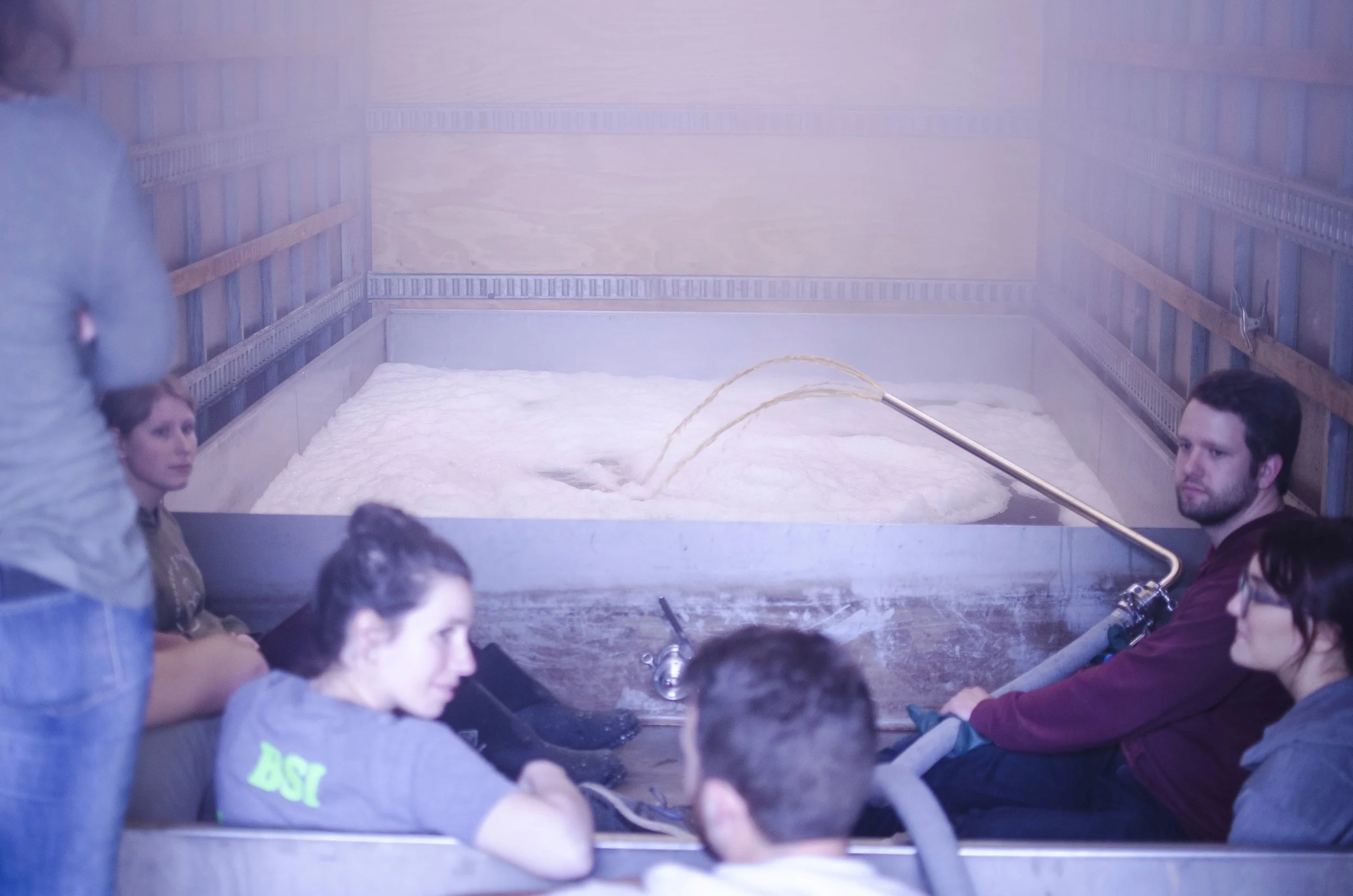 While we do not yet have a name for this beer, it will most certainly not be called Hot Tub Time Machine, in spite of appearances to the contrary.