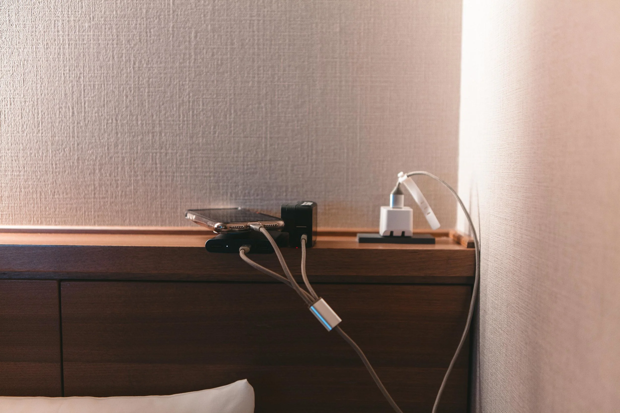 Kevin was quite proud of his charging station setup