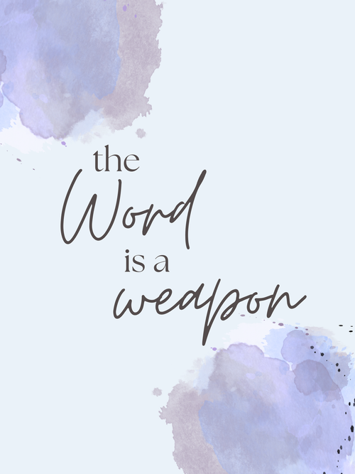Purple watercolor Scripture artwork from Songs from Scripture