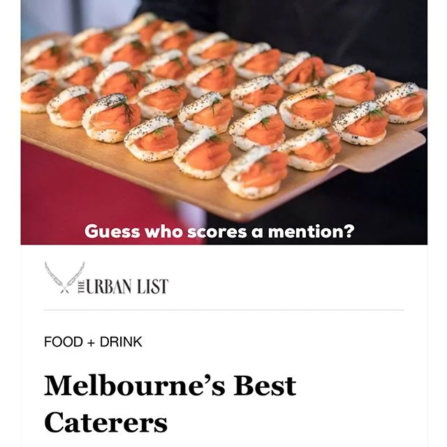 Wow thanks for including us in your list of Melbourne&rsquo;s 20 best caterers you legends @urbanlistmelb 🙌🏻 We are pretty happy cats after seeing this!!