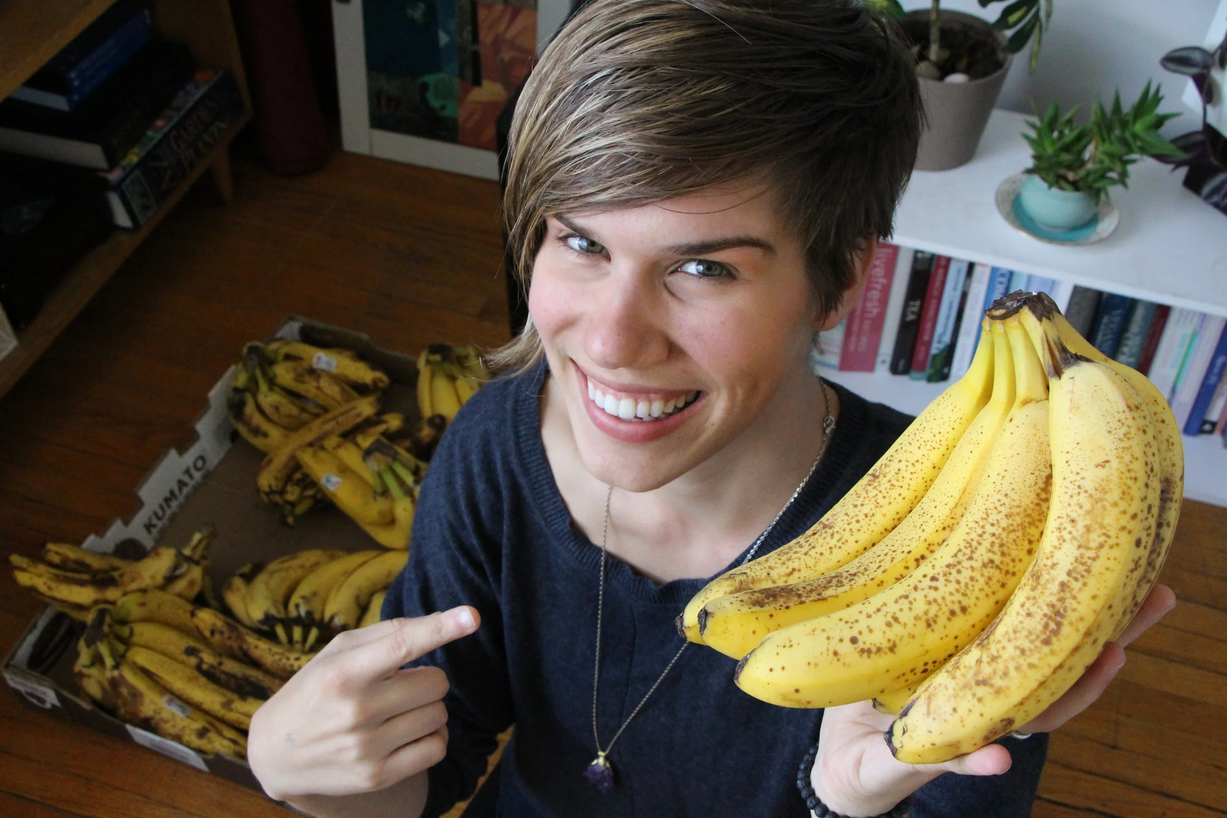 Click to watch Jill's Youtube video #worklesseatmorebananas