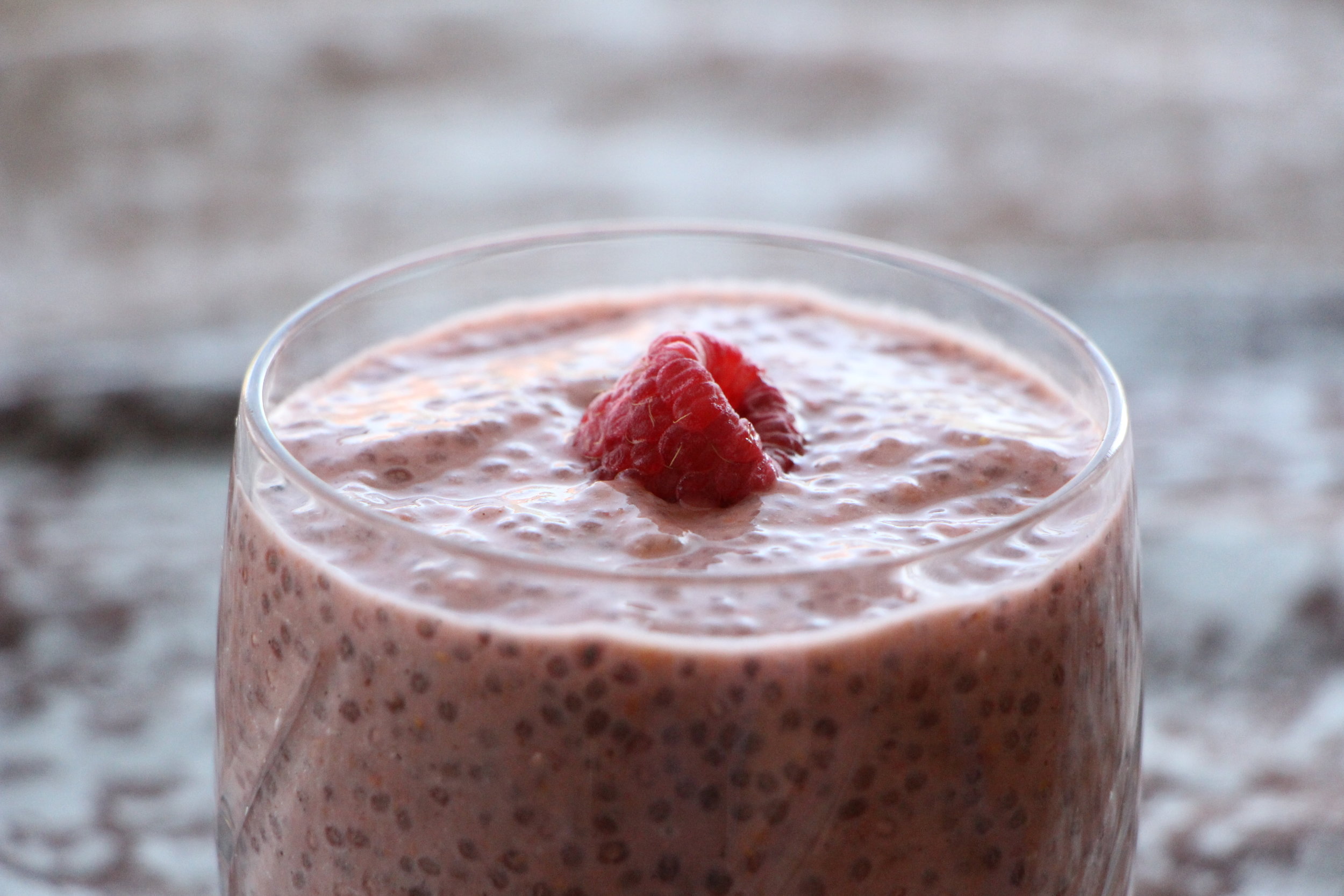 Raspberry Chia Pudding