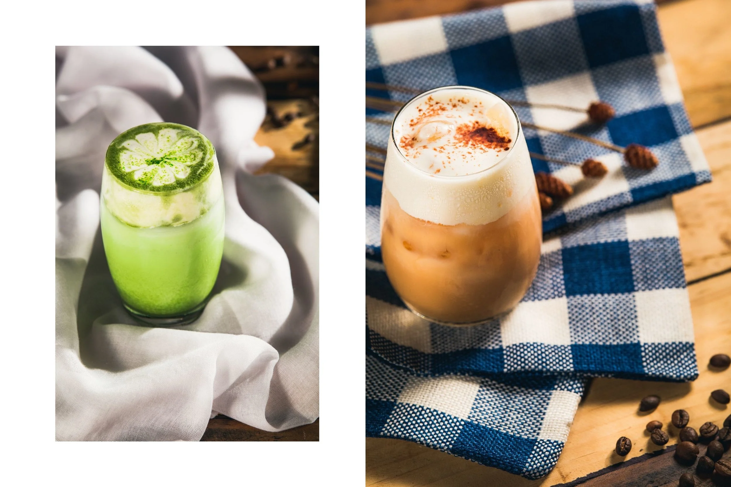 Drinks and Cocktails with a summer/fall theme.