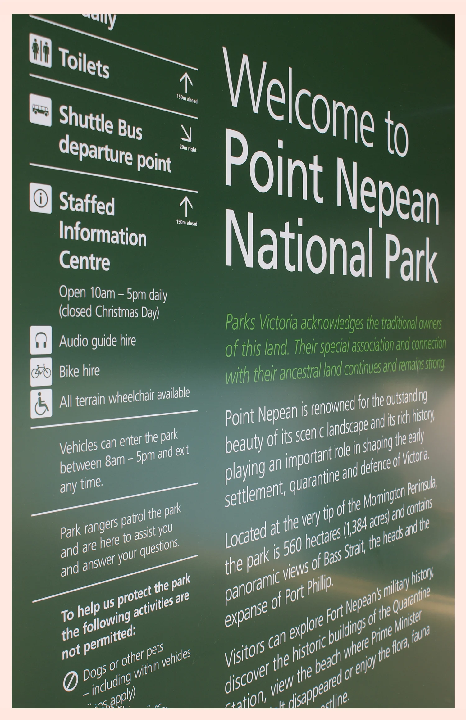 Studio Tweed environmental graphic design Parks Victoria