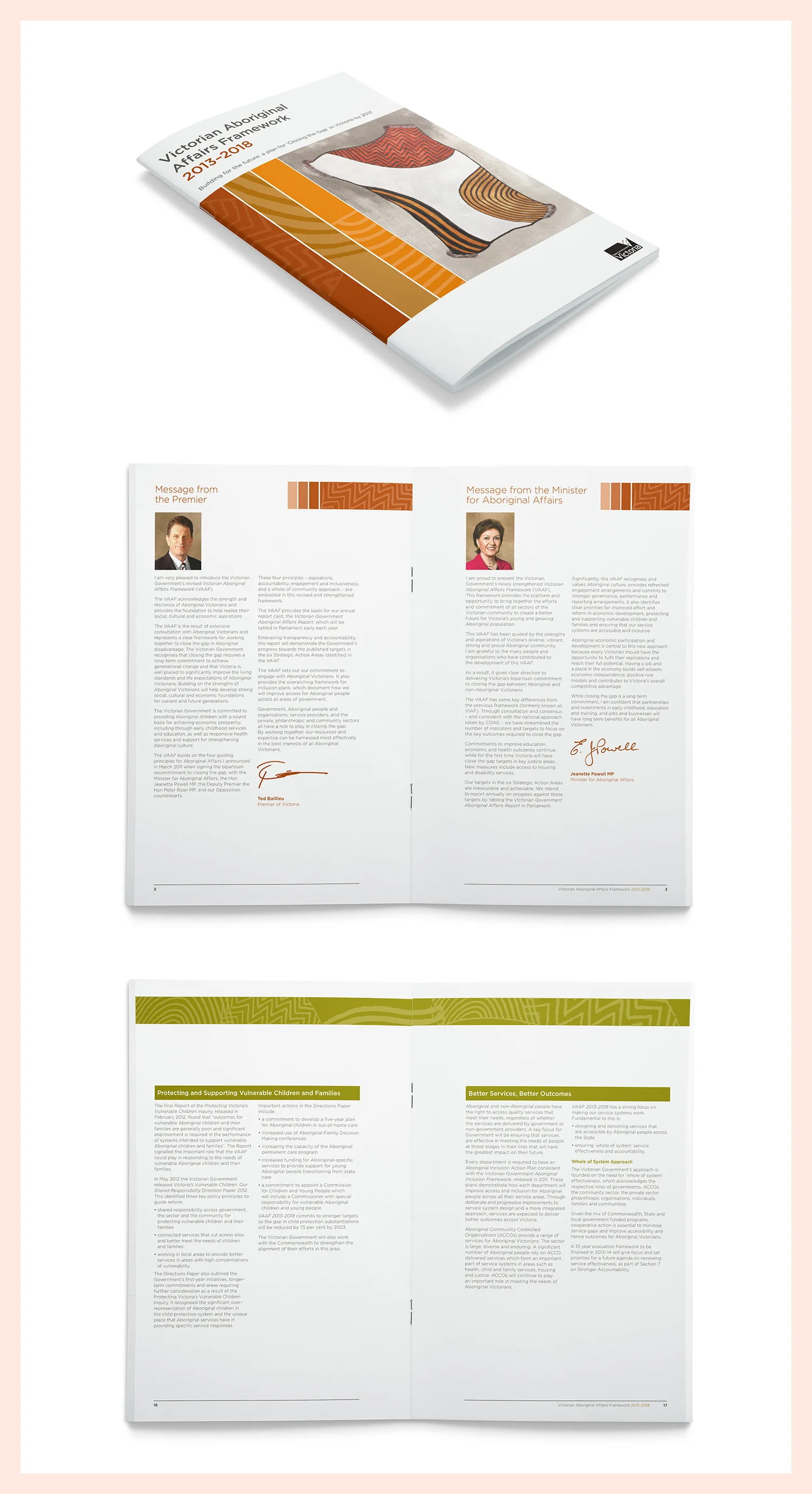 Studio Tweed annual report graphic design