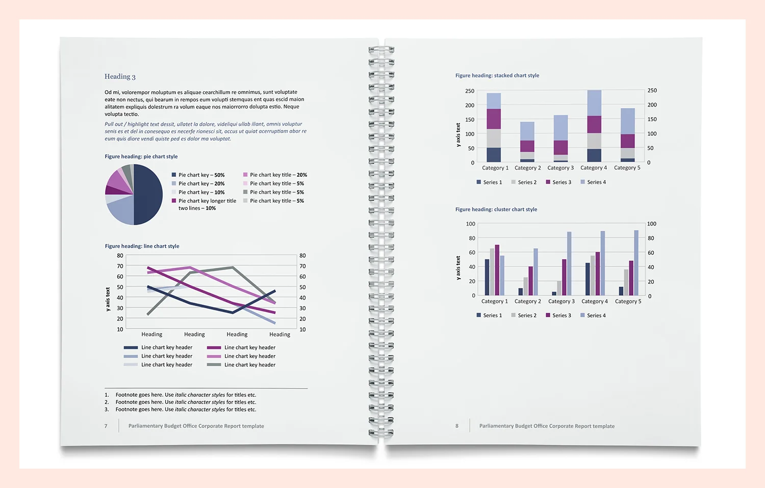 Studio Tweed annual report graphic design