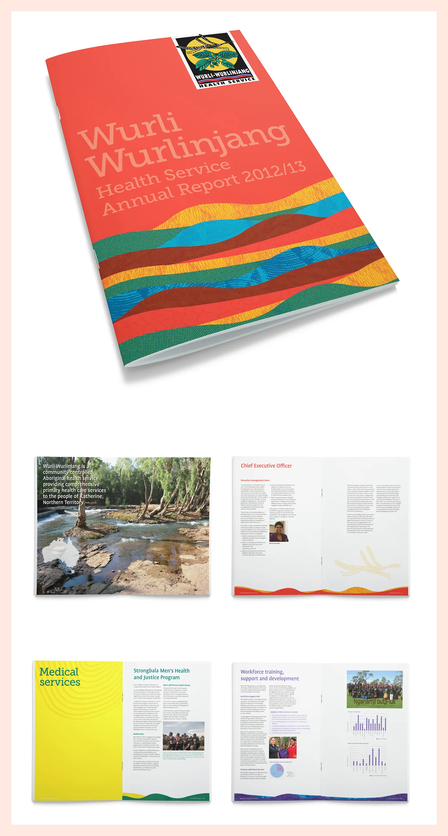 Studio Tweed annual report graphic design