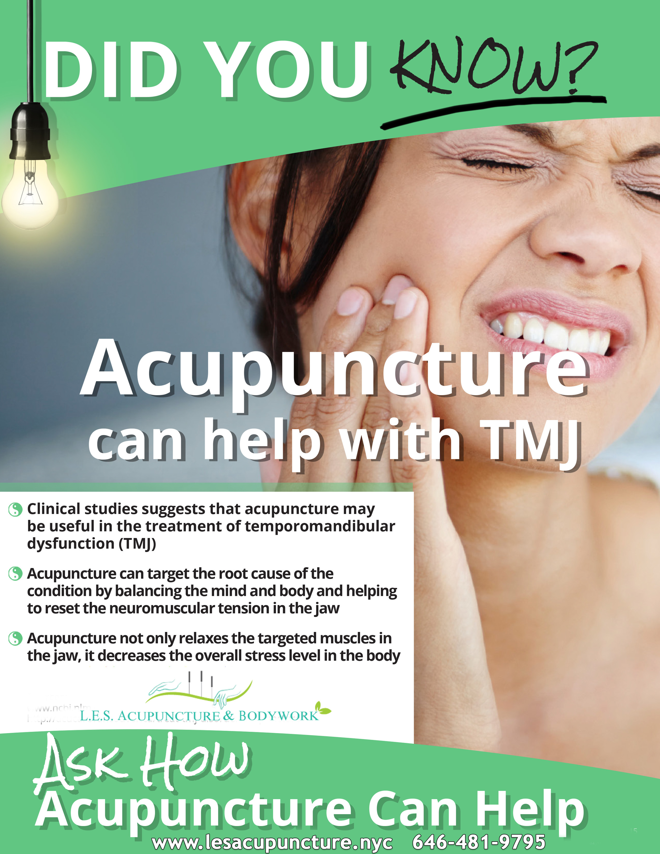 Acupuncture For Temporomandibular Joint Dysfunction (TMJ) NYC