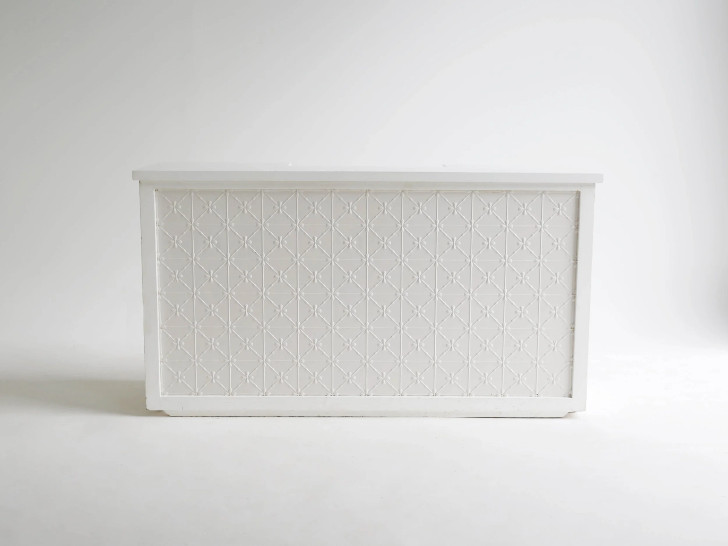 White Pressed Tin Bar $180ea I Qty 2