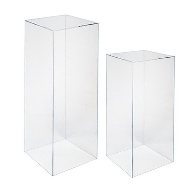 Clear Acrylic Plinths I 2pc Set I $200