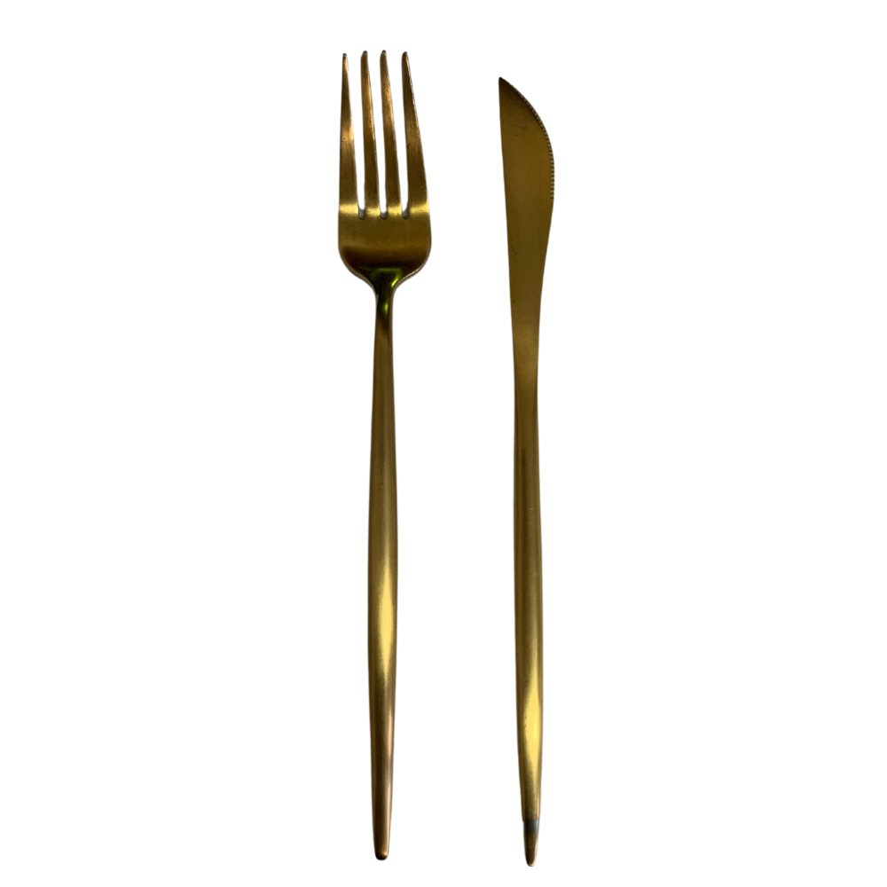 Modern Gold Cutlery Set I $4 Set