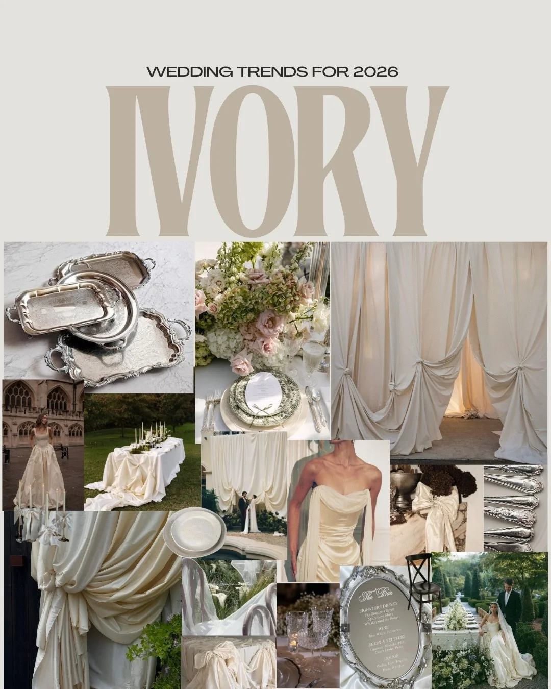 A timeless evolution: The &ldquo;Ivory&rdquo; trend of 2026 🕊️✨

It is soft, it is architectural, and it is undeniably a modern, refined take on the classic white-on-white look.

This aesthetic celebrates the art of the monochromatic. We are seeing 