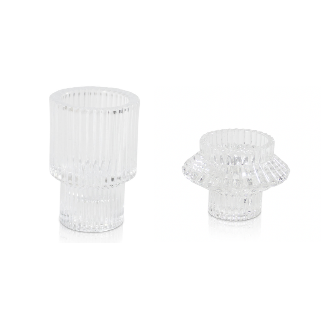 Clear Ripple Tealight Holders | $180