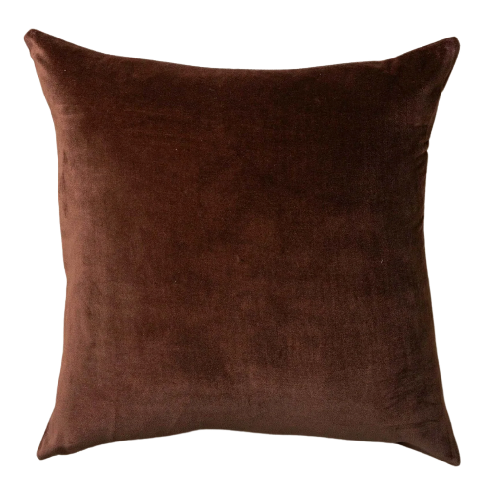 Chocolate Velvet Cushion | $12 ea | Qty 4