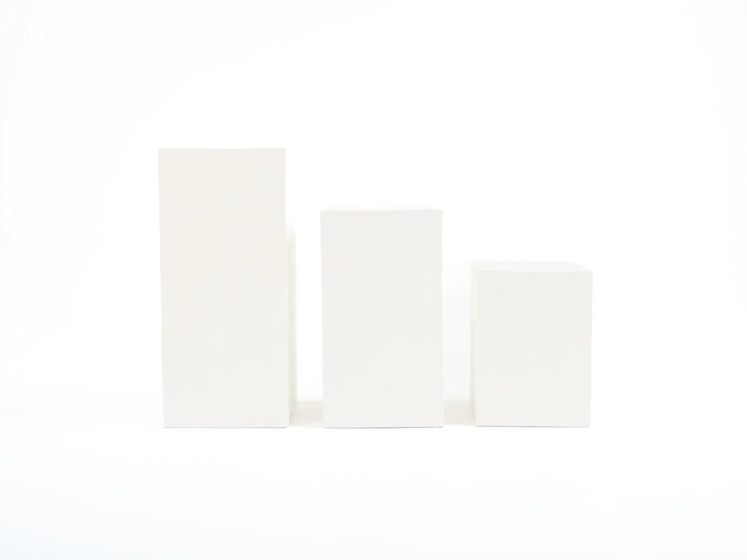 Square Textured Plinths $250 | 3pc set (Copy)