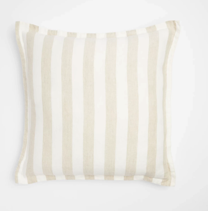 Natural Linen Stripe( 60cm x 60cm ) | $12ea | Qty 2 (Copy)
