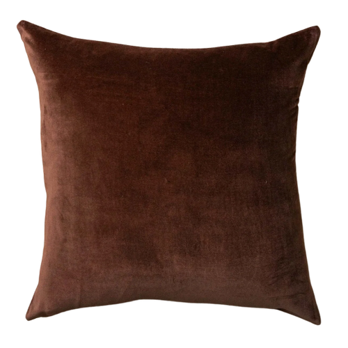 Chocolate Velvet Cushion | $ 15ea | Qty 4