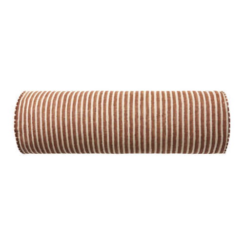 Rust stripe Linen Bolster | $15ea | Qty 2