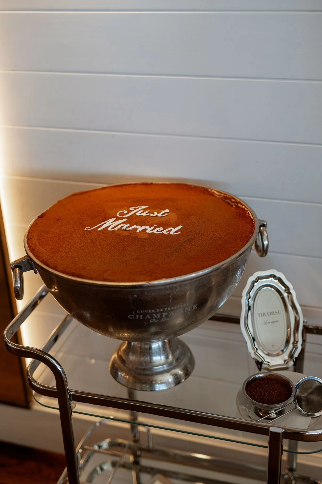 Silver vintage Tiramisu Bowl | $60 | Qty 1