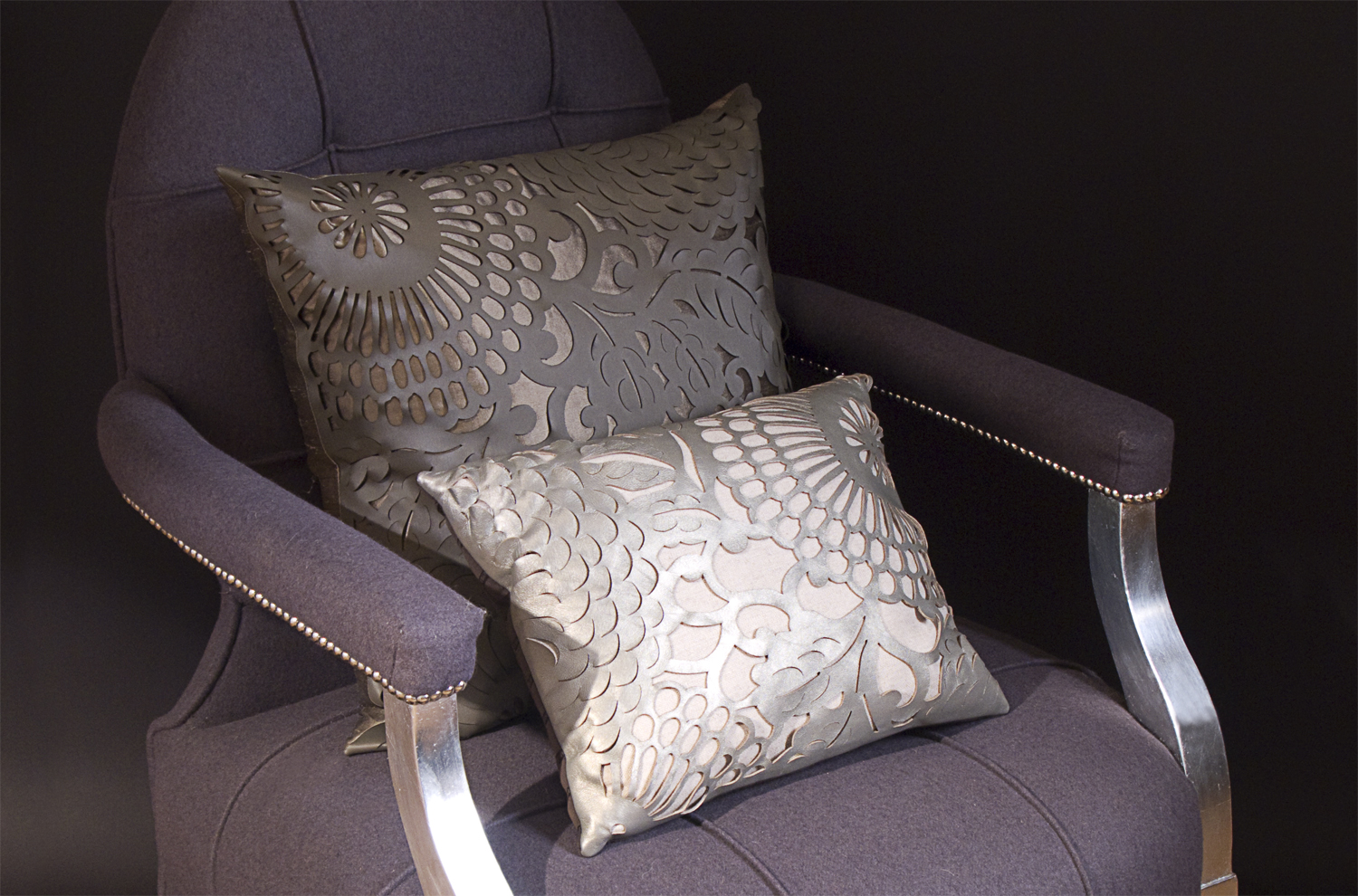 Japanese Flower cut-work leather