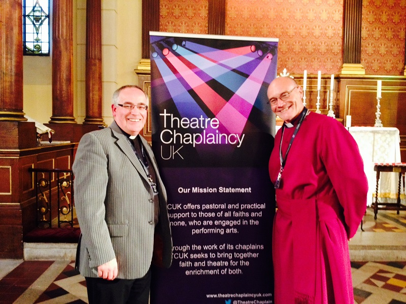 Canon Keith Farrow with the Rt Rev Geoff Annas, Bishop of Stafford.