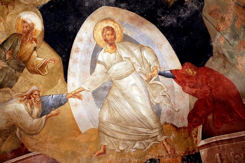 Ancient Byzantium mosaic fresco in Kariye Mosque, Turkey - Cosma / Shutterstock.com