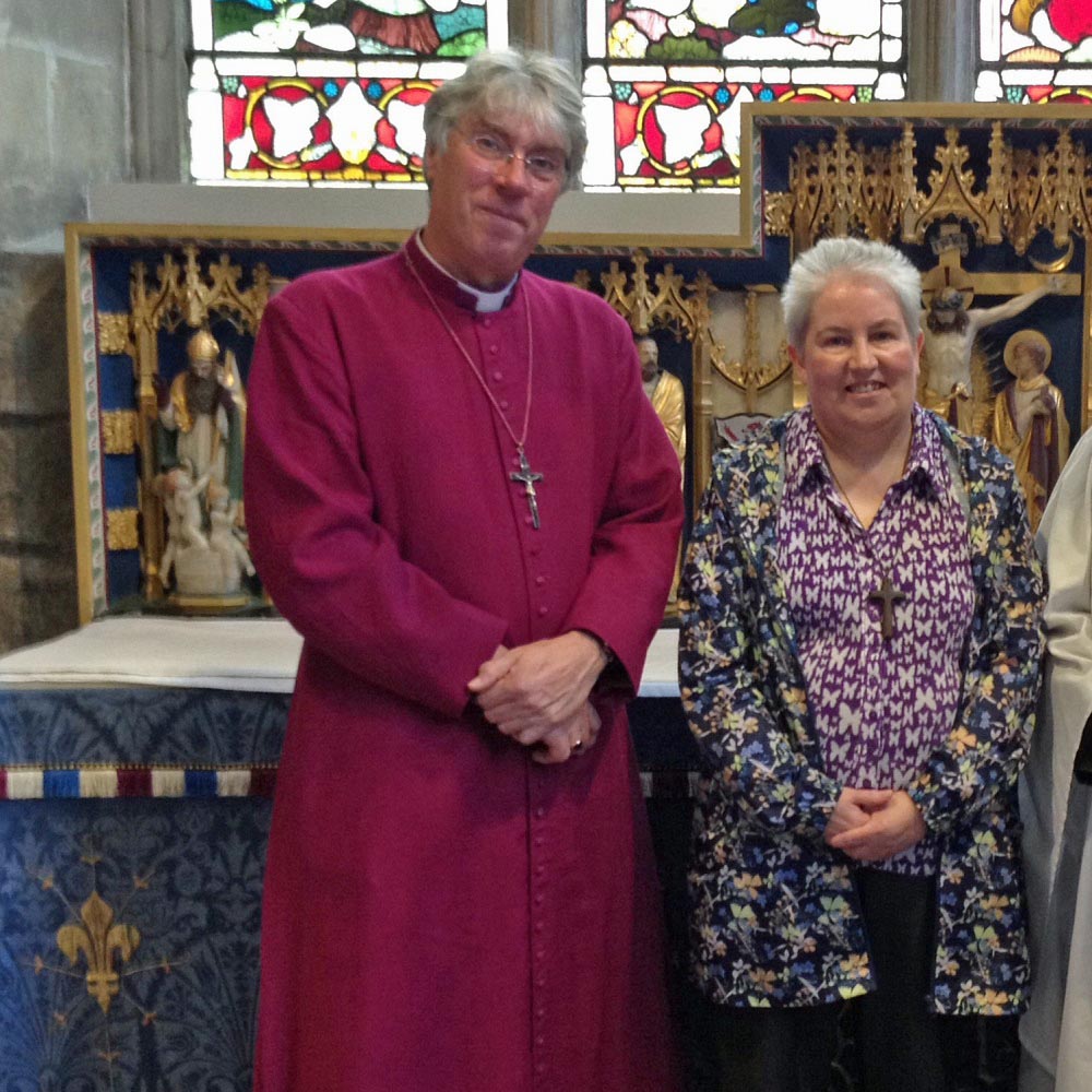 Jackie and Bishop Tim, Assistant Bishop in the Diocese of Sheffield