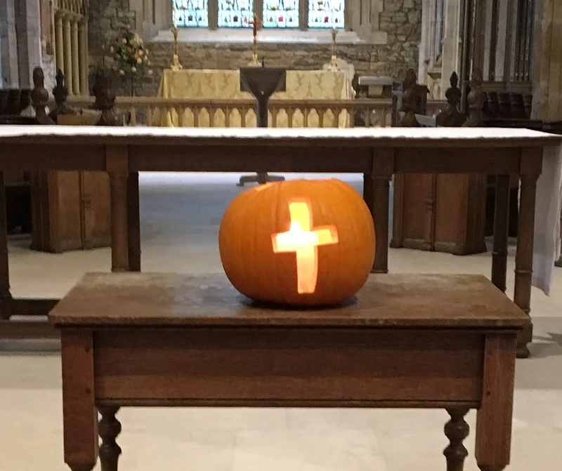 This image shows what Canon Keith was up to during the sermon!