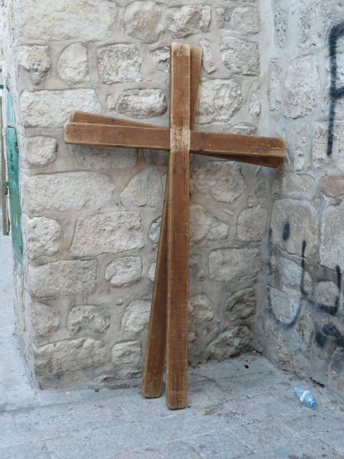 Jerusalem Via Dolorosa crosses.jpg