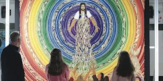 Threads through the Cross: A Powerful Journey in Silk and Stitch