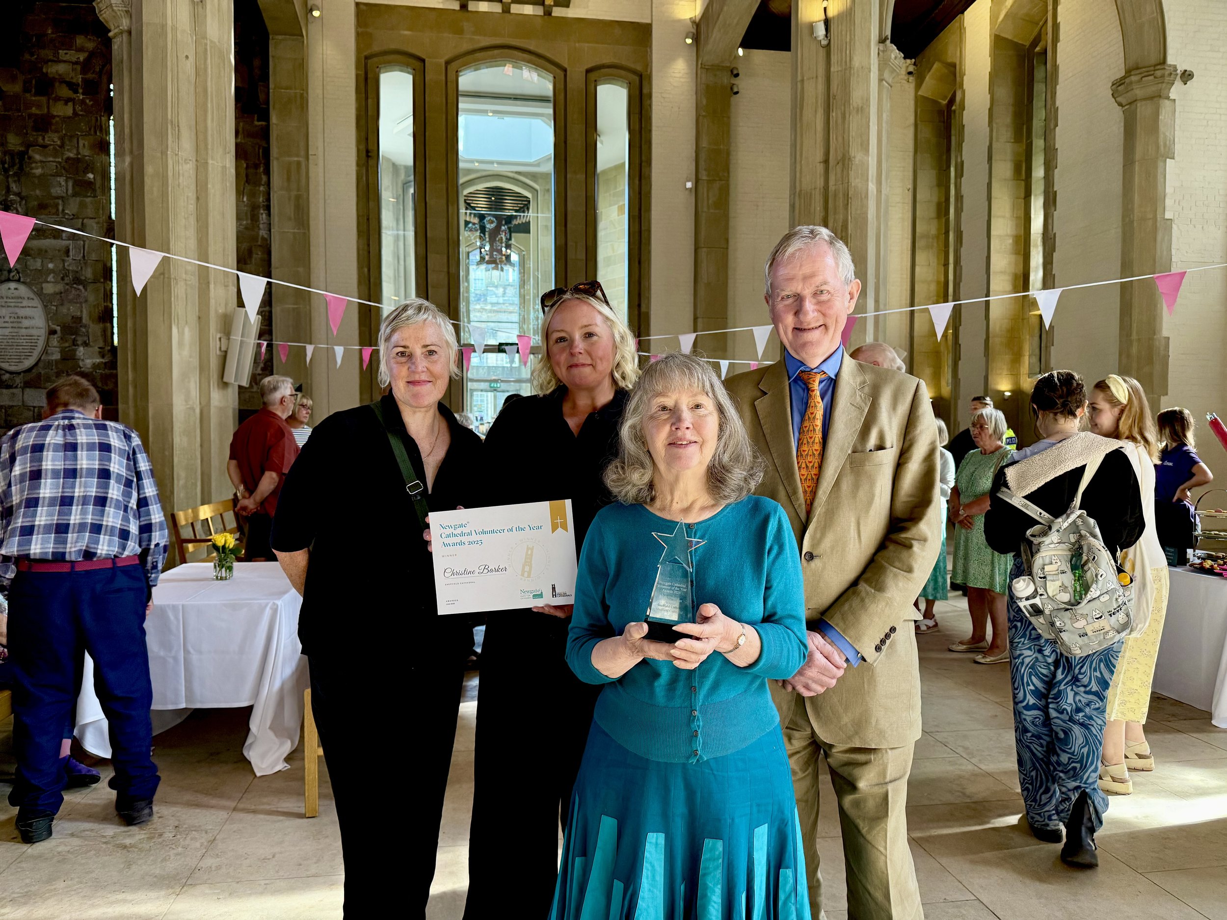 Christine Receives Newgate Volunteer of the Year Award at Sheffield Cathedral