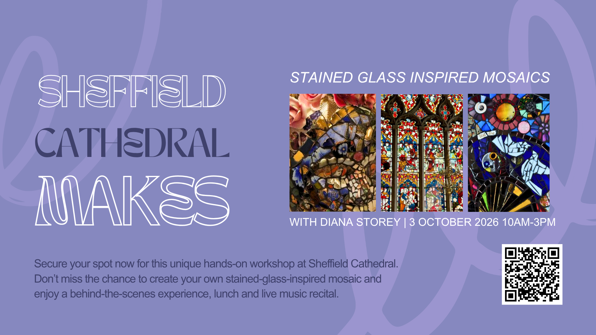 Sheffield Cathedral Makes: Stained Glass Inspired Mosaic Workshop