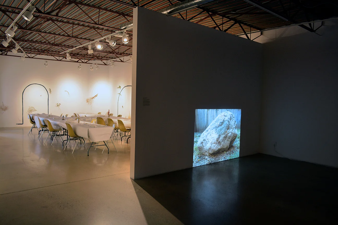   Watching Rocks: Hamilton &nbsp;was screened live at AKA, Saskatoon from September 15 to October 21, 2017 within the exhibition  Here and now and then &nbsp;curated by Tarin Dehod. This episode features Matthew Walker's work  Extinction Event . Phot