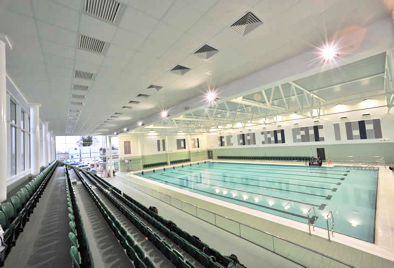Air Diffusion supplied the visible 1-way, 4-way louvre faced diffusers and the Cylinder Jet Diffusers on the far wall for the pool.