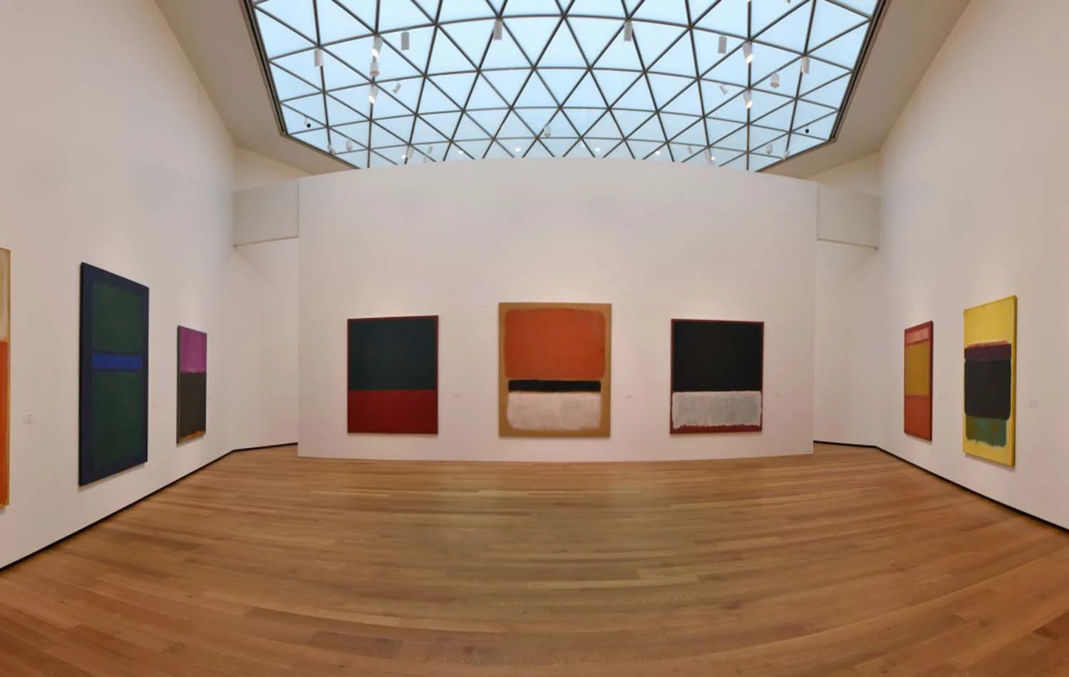 A collection of Mark Rothko works is located atop tower one. (Bill O'Leary/The Washington Post)