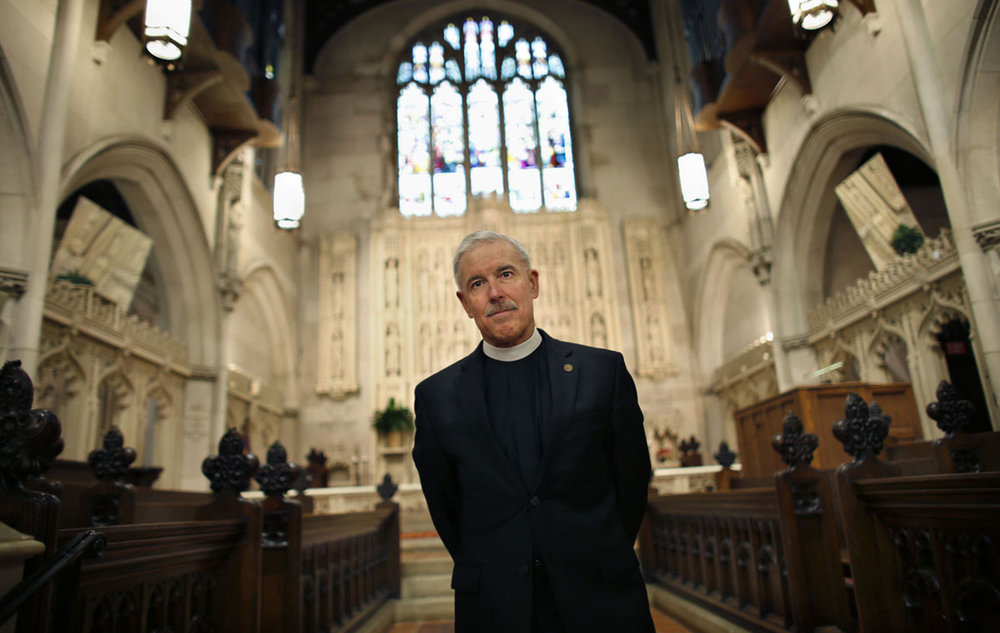  The Rev. Canon Win Lewis and his congregation at Christ &amp; St. Luke's Episcopal Church in Norfolk worry increasingly about the threat rising sea levels pose to their historic church.&nbsp; 