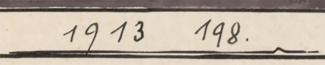 Abb. 17 a) Paul Klee, Schosshaldenholz (Studie), 1913, 198 (Ausschnitt von Abb. 15)