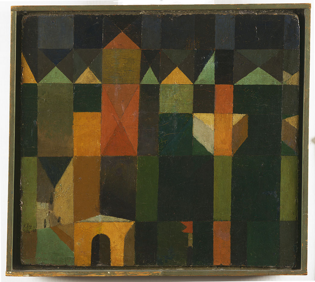 Abb. 52 Paul Klee, Stadt der Türme, 1916, 40 , Ölfarbe auf Karton , 32,5 x 35,5 cm , Philadelphia Museum of Art, The Louise and Walter Arensberg Collection ©Courtesy of the Philadelphia Museum of Art