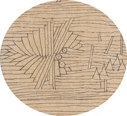 Abb. 15 Paul Klee ein Garten für Orpheus , 1926, 3 (Ausschnitt), Feder und Aquarell auf Papier auf Karton, 47 x 32/32,5 cm, Zentrum Paul Klee, Bern © Zentrum Paul Klee, Bern, Bildarchiv