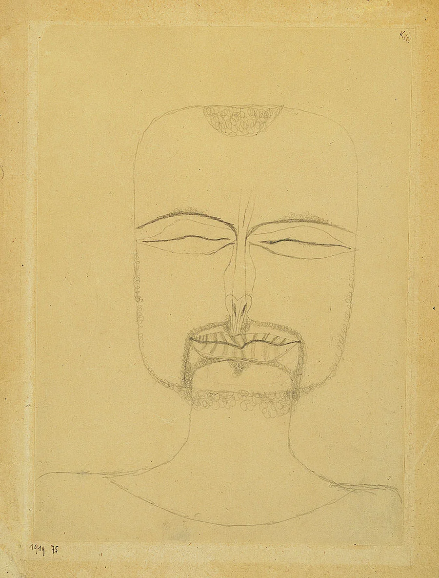 Abb. 5 Paul Klee Versunkenheit , 1919, 75, Bleistift auf Papier auf Karton, 27 x 19,5 cm, Norton Simon Museum of Art, Passadena © Norton Simon Museum of Art, Passadena