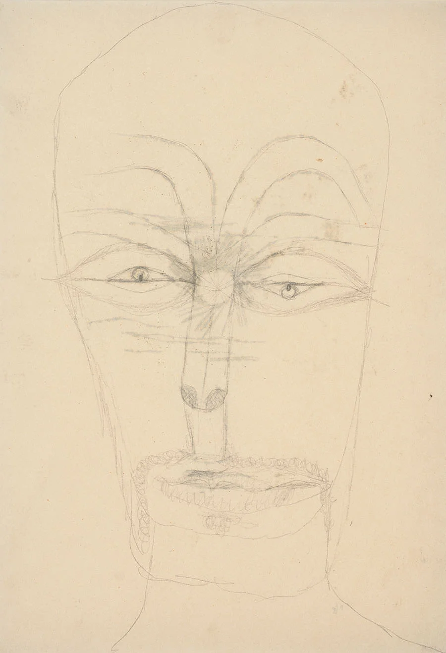 Abb. 10 Paul Klee Ohne Titel (Rückseite von Mister Sol), 1919, Bleistift auf Papier, 27,2 x 19,6 cm, Privatbesitz ©Zentrum Paul Klee, Bern, Archiv