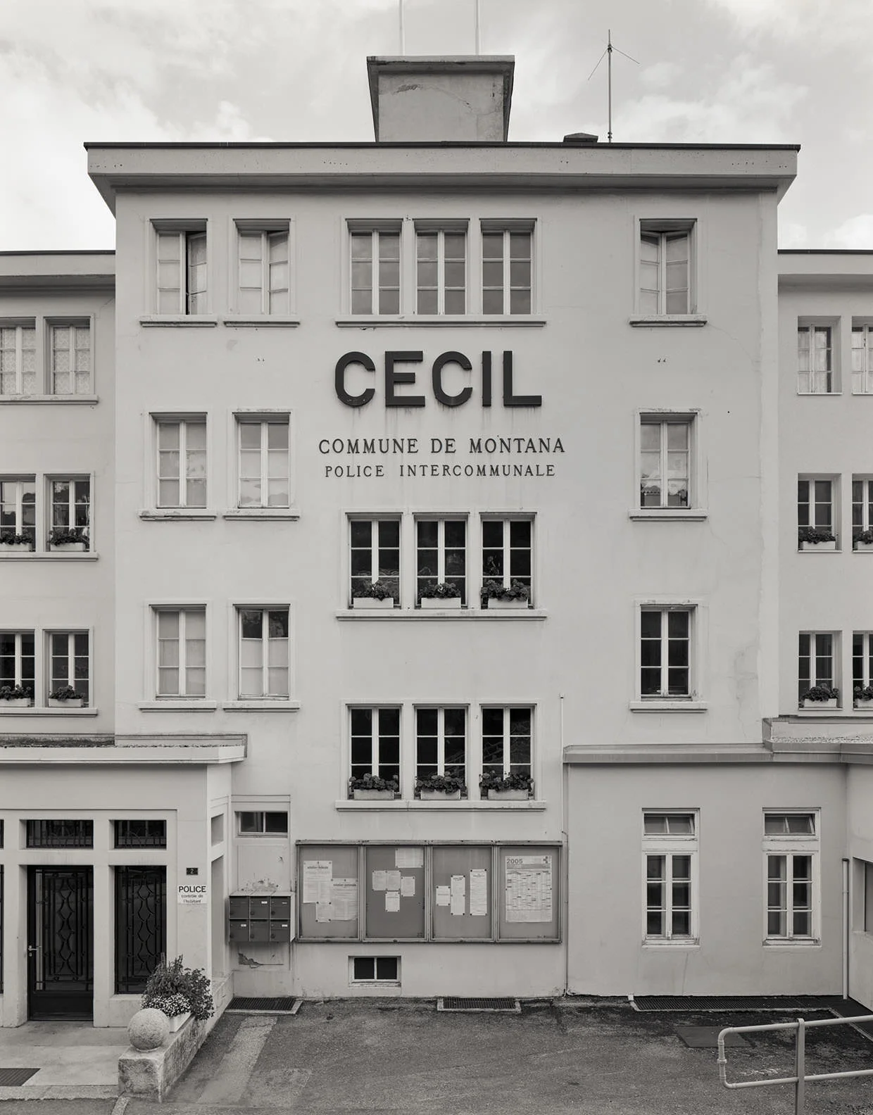 Ehemalige Pension Cécil, heute Police Intercommunale der Gemeinde von Montana, 2005, Fotograf: Dominique Uldry ©Bern: Dominique Uldry