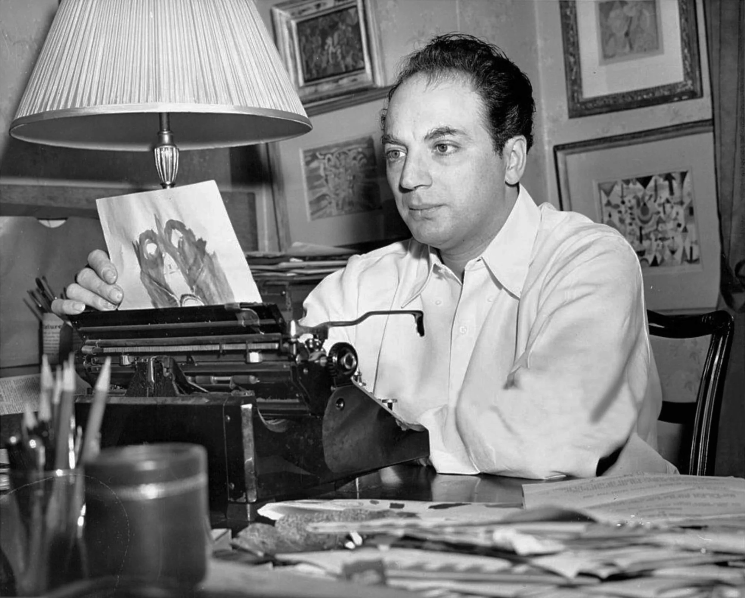 fig. 2 Clifford Odets. 1. August 1946, Photograph by Anthony Calvacca, New York Post, Photo Archives, ©Getty Images