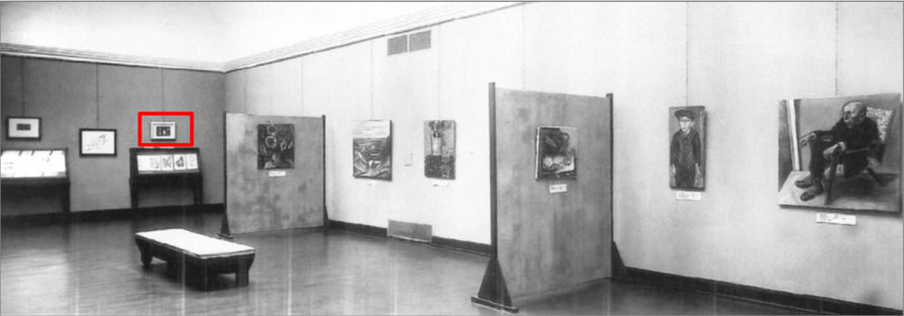  Abb. 6&nbsp;  Blick in die Ausstellung »Kulturbolschewistische Bilder«, Städtische Kunsthalle Mannheim, 1933  © Zentrum Paul Klee, Bildarchiv 