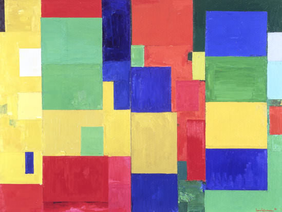  Abb. 3 Hans Hofmann,  Combinable Wall, I and II , 1961, Öl auf Leinwand, 214.6 x 285.7 cm, University of California, Berkeley Art Museum and Pacific Film Archive; Gift of Hans Hofmann, ©Artists Rights Society (ARS) 