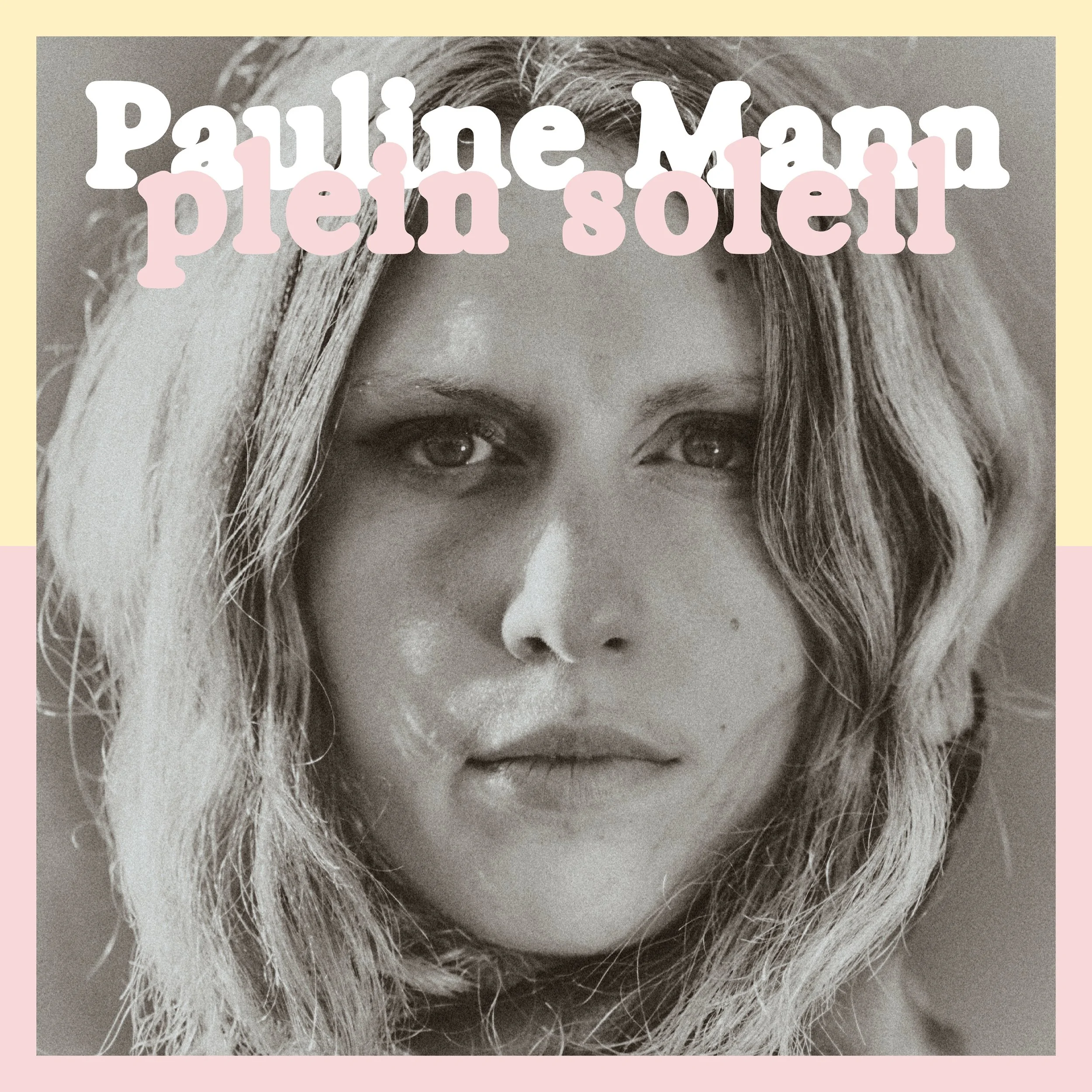 identité graphique des EP de Pauline Mann, chanteuse française (font : Exposure) 