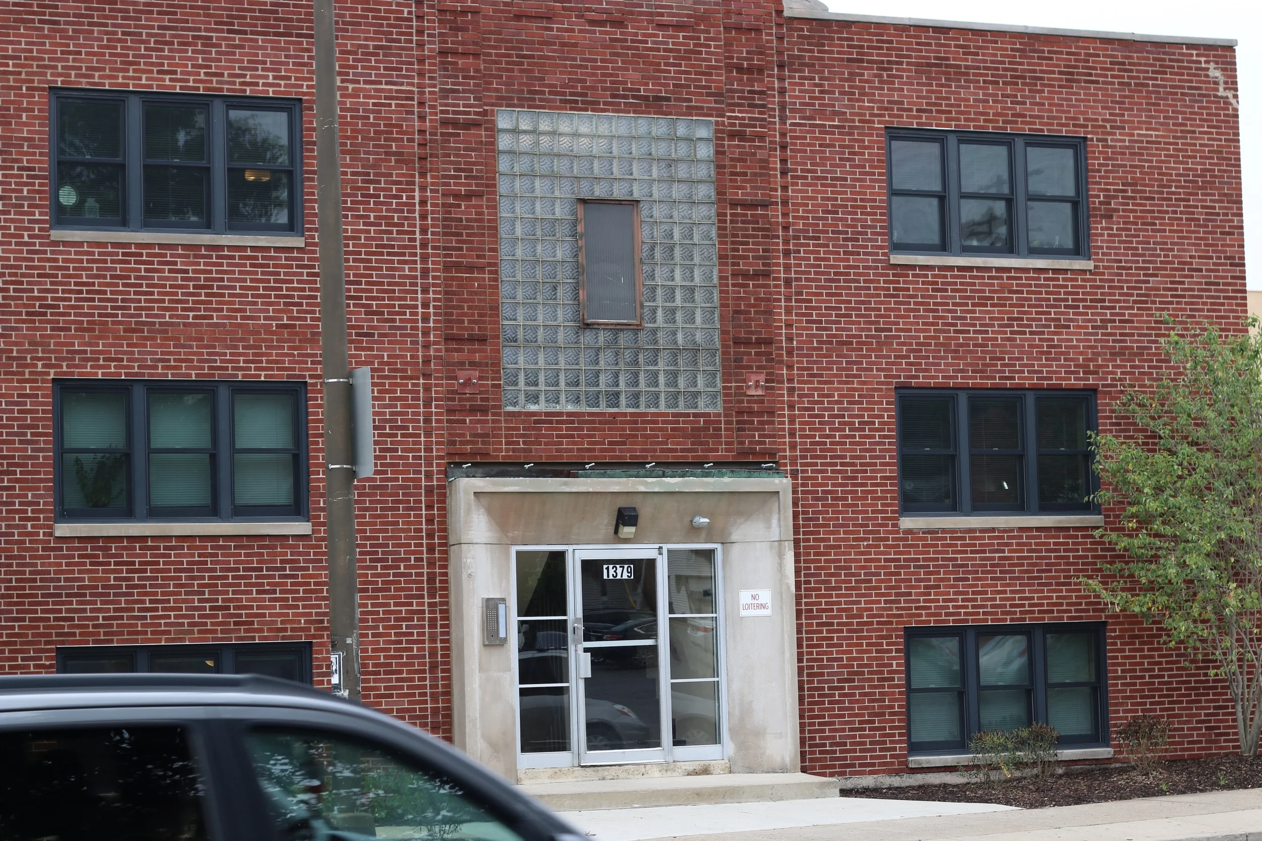 Final touches for the building call for an awning at the North High entrance