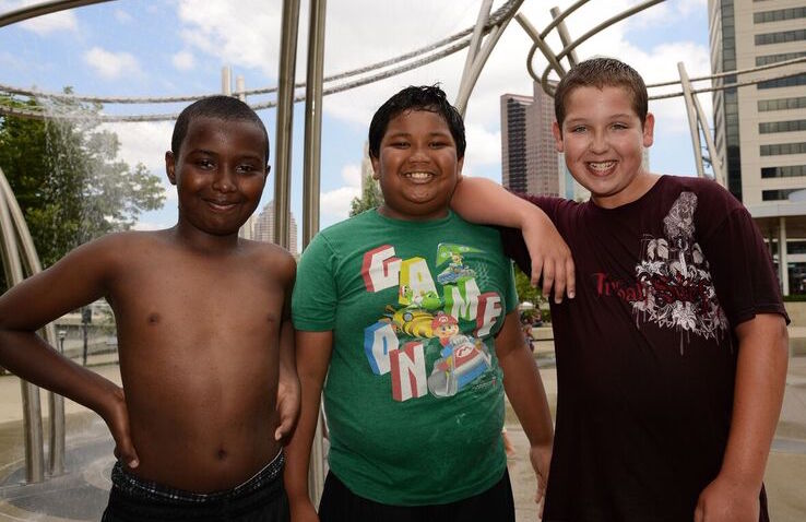 Children from Bending Brook enjoy an outing at Scioto Mile (Photo Courtesy OCCH)
