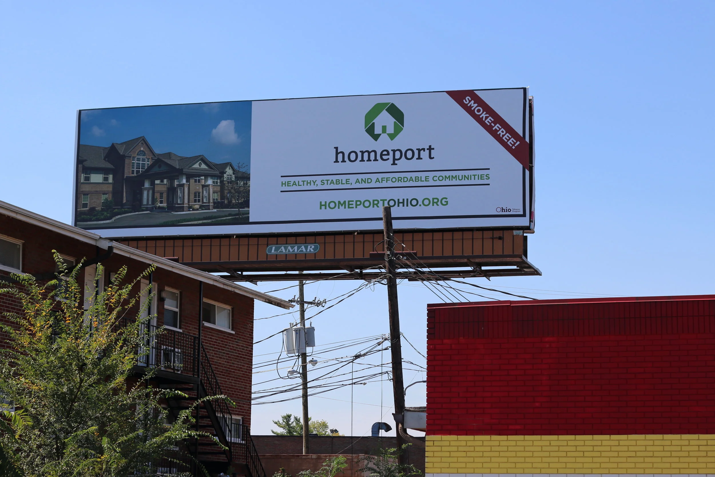 Billboard provided by Ohio Department of Health at East Broad Street and Weyant Avenue.