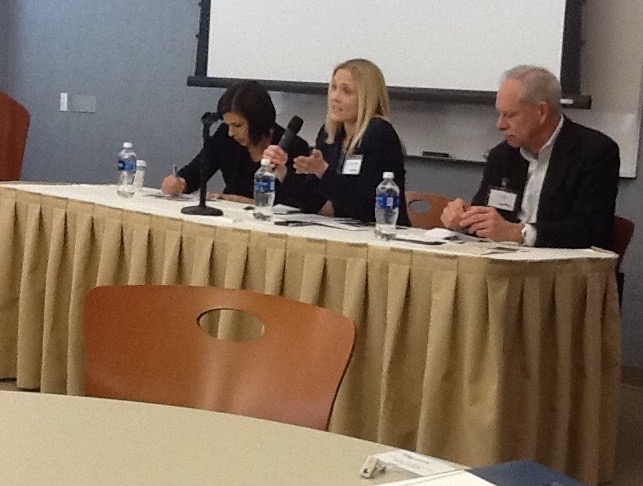 Bruce Luecke, right, at Columbus State Community College